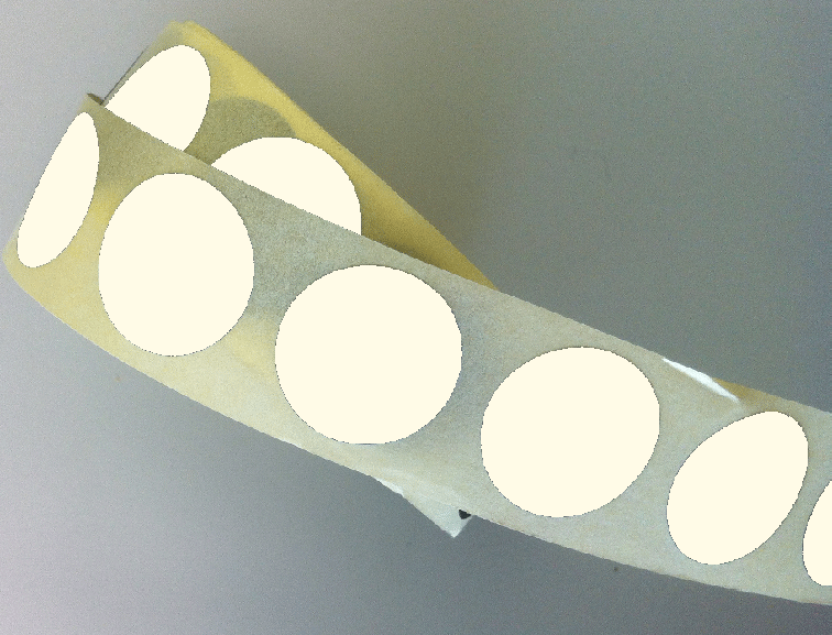 Schusspflaster Durchmesser 15 mm weiß